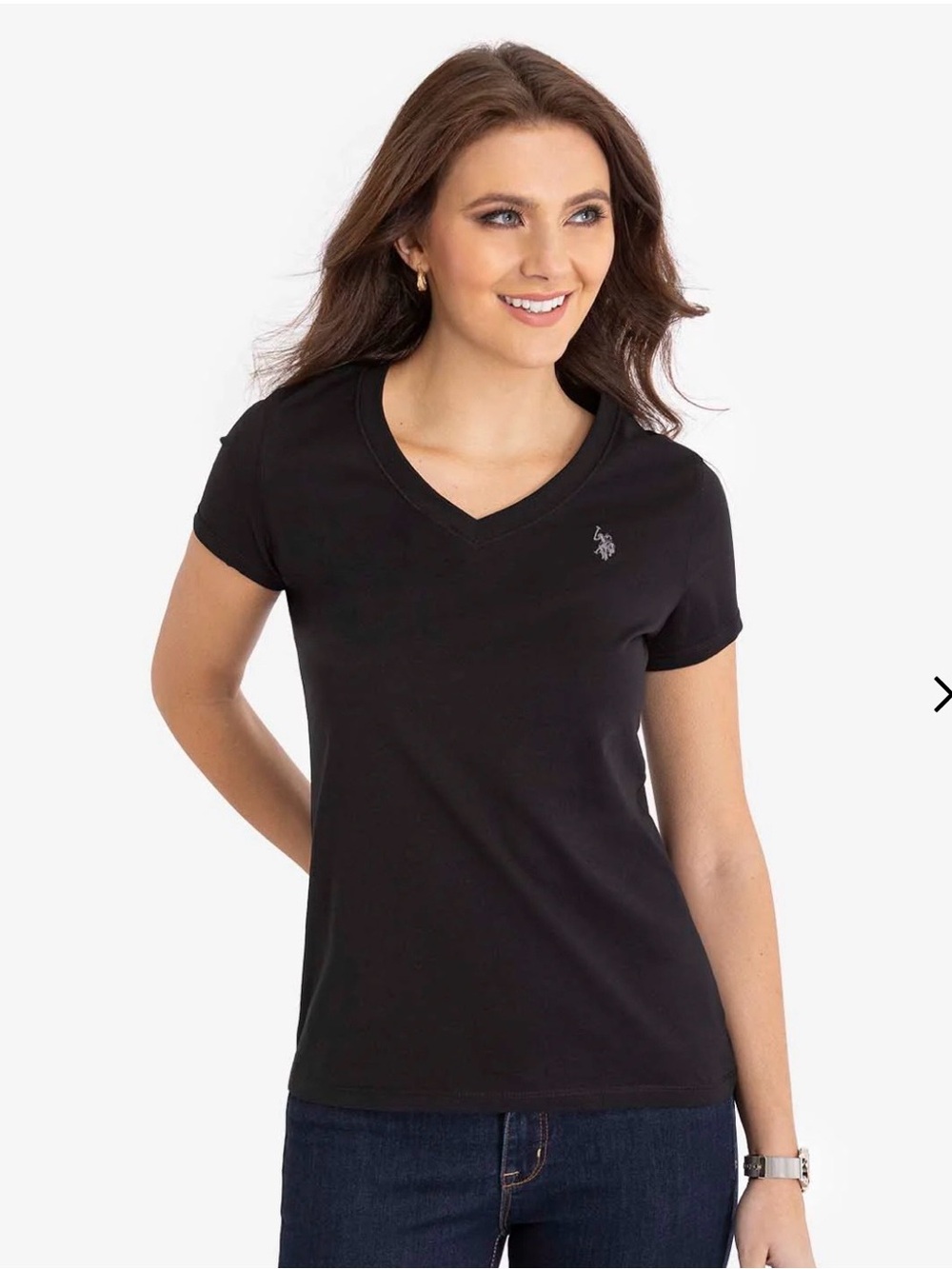 U.S. Polo Assn. Fisherman’s Women's Short-Sleeve V-Neck T-Shirt XL NWT
